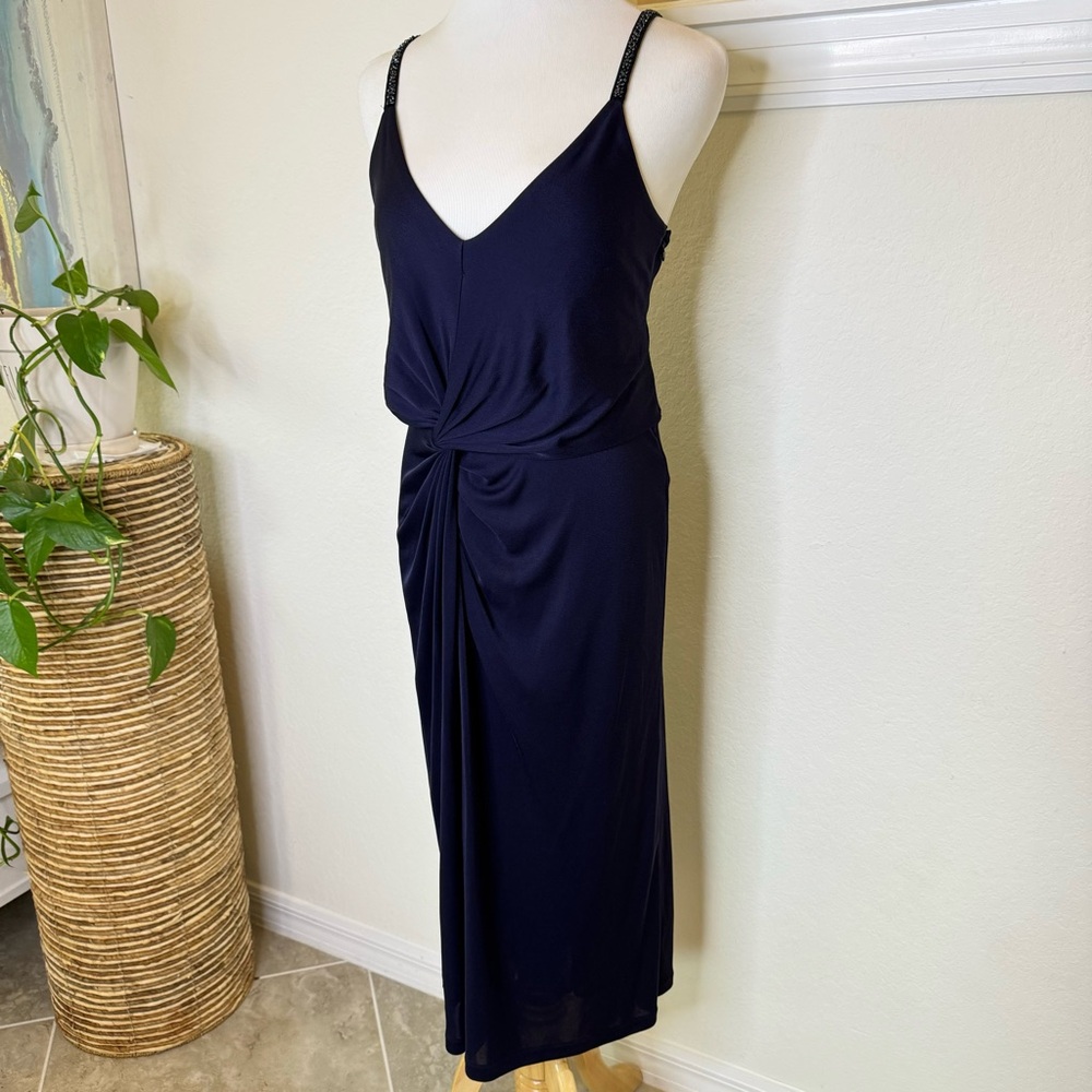 Banana Republic Navy Ruched Dress New Years Eve